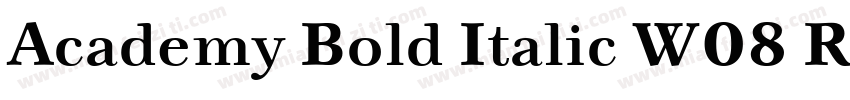 Academy Bold Italic W08 Rg字体转换